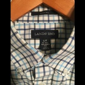 Men's Lands' End Casual/Dress Long Sleeve Shirt
